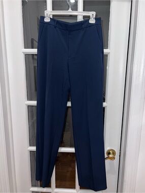 Banana Republic Sculpted Stretch Navy Blue Tailored Pants Size 2